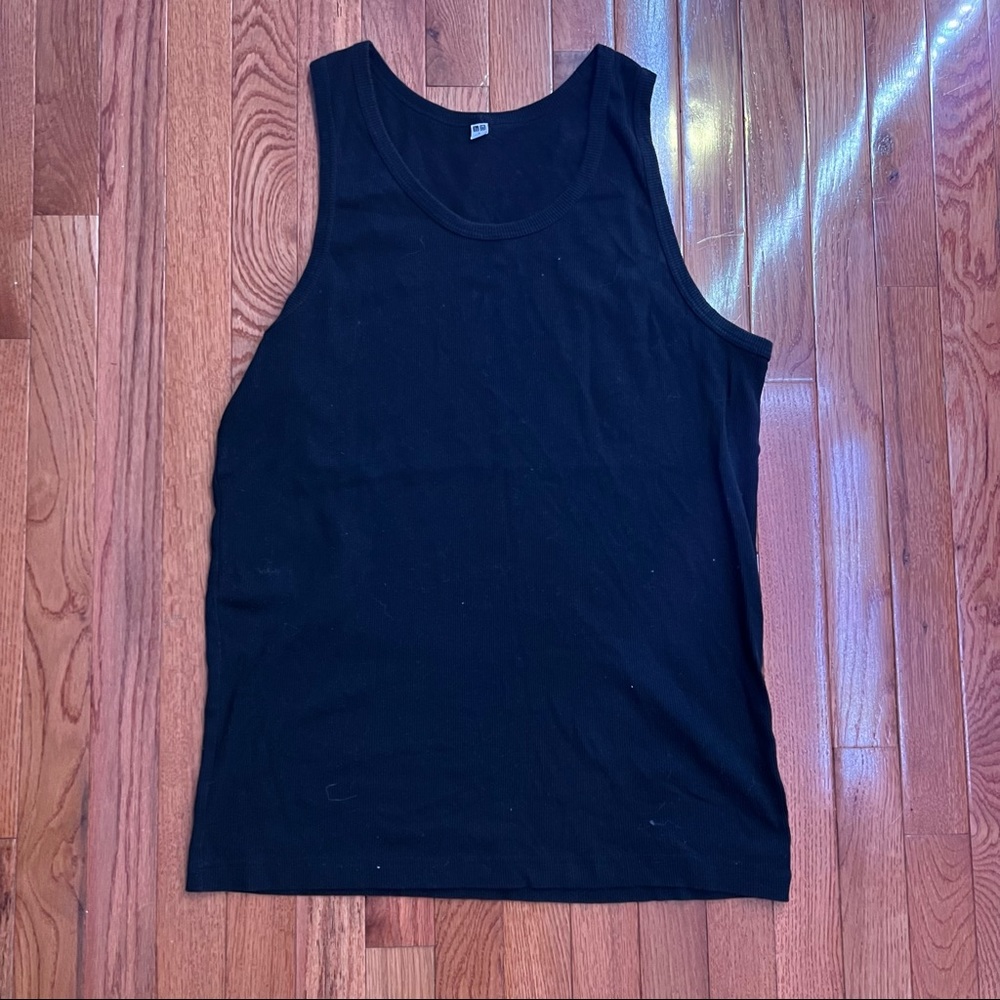 Uniqlo Black Beater Tank Top